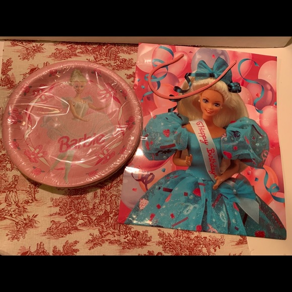 Barbie | Party Supplies | Nwt Vintage Barbie Party Set | Poshmark